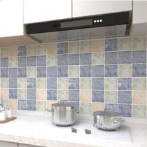 Adesivo Vinílico para Cozinha Impermeavel Azulejo Quadrado Cor - Open Star