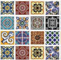 Adesivo Vinílico para Piso Lavável Texturizado Azulejo Português colorido AZ34 3METROS - IC DECOR