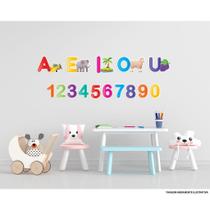 Adesivo Vogais e Números Infantil 2 Adesivo Vogais e Números Infantil 2