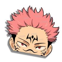 Adesivo YUNEX Cool Man Anime Peeking para janela de carro de 5,1 polegadas