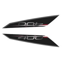 Adesivo Z-400 2020 Compatível Lateral Rabeta Resinado para Motocicletas