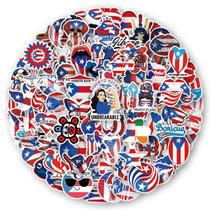 Adesivos: 100 peças, desenhos animados porto-riquenhos, PVC, impermeáveis Adesivos: 100 peças, desenhos animados porto-riquenhos, PVC, impermeáveis