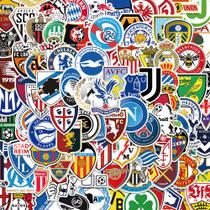 Adesivos, 100 unidades/lote, clubes de futebol, equipes, logotipos à prova d'água