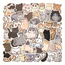 Adesivos 120 unidades/lote de tintas Adesivo de anime de vinil impermeável para gatos Adesivos 120 unidades/lote de tintas Adesivo de anime de vinil impermeável para gatos