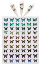 Adesivos 3d Borboleta Holografico Colorido Nail Hair Diverso Adesivos 3d Borboleta Holografico Colorido Nail Hair Diverso