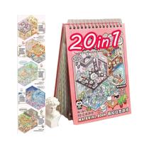 Adesivos 3D De Paisagens De Desenho Animado 20 Peças Cena De Cabana DIY Vila Na Floresta Presente De