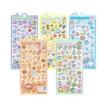 Adesivos 3D Em Relevo De Desenhos Animados Sortidos, Pacote Com 5 Folhas, Urso, Gato, Cachorrinho, Adesivos 3D Em Relevo De Desenhos Animados Sortidos, Pacote Com 5 Folhas, Urso, Gato, Cachorrinho,