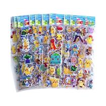 Adesivos 3D Kawaii De Pokémon Pikachu, 12 Peças, À Prova D'água, Estilo Anime, Para Livros,