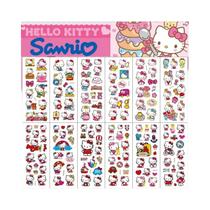 Adesivos 3D Kawaii Hello Kitty 12pcs Decorações De Livro Fofas Para Crianças Materiais De Papelaria