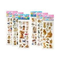 Adesivos 3D Para Cães E Gatos, 6 Folhas, Brinde Para Crianças, Meninos E Meninas, Brinquedo