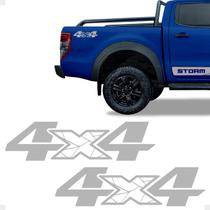Adesivos 4x4 Compatível Ranger Storm 2020/2022 Emblema Cinza Adesivos 4x4 Compatível Ranger Storm 2020/2022 Emblema Cinza
