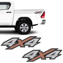 Adesivos 4x4 Hilux Flex 2016 17 18 Emblema Modelo Original