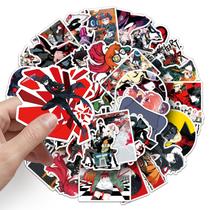 Adesivos, 50 unidades de anime de vinil impermeável para laptop e muito mais