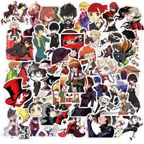 Adesivos, 50 unidades de anime de vinil impermeável para laptop e muito mais