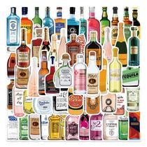 Adesivos 50 unidades/lote de cervejas, champanhes, vinil impermeável Anime S