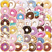 Adesivos, 50 unidades/lote, donuts coloridos, vinil impermeável, Anime St