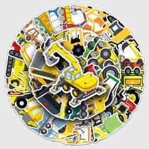 Adesivos 50 unidades/lote para veículos de engenharia, vinil à prova d'água, Graf