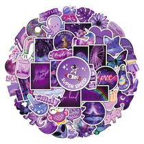 Adesivos 50 unidades/lote Purples Styles Spaces Butterflys Waterpro