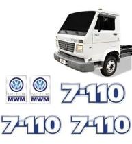 Adesivos 7-110 Emblemas Caminhão Mwm Volkswagen Resinados