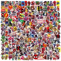 Adesivos à Prova d'Água dos Vingadores Marvel - 50, 100 ou 200 Unidades - Super Heróis para Laptop e Skate