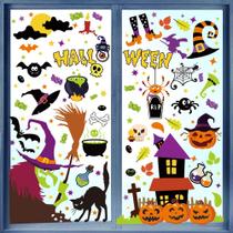 Adesivos adesivos para janelas LOKIPA Halloween, 423 unidades, decoração