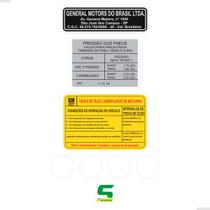 Adesivos Advertência Cofre Motor Para Celta Corsa e Prisma