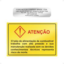 Adesivos Advertência Troller T4 Etiqueta Cromado Genérico