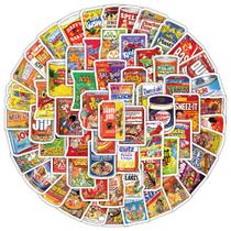 Adesivos American Food Packaging, 100 unidades de vinil impermeável Adesivos American Food Packaging, 100 unidades de vinil impermeável