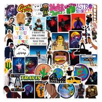 Adesivos Anime de vinil impermeável Travis Scotts 50 unidades/lote