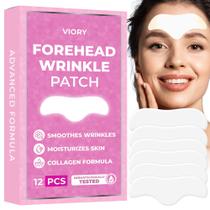Adesivos anti-rugas VIORY Forehead, 12 unidades com babosa, colágeno e vitamina E
