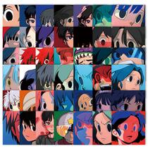 Adesivos Aokizys Waterproof Vinyl Anime 63 unidades para laptop