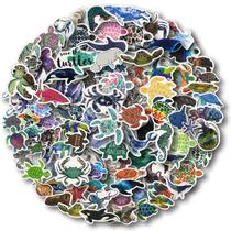 Adesivos Aowplc de Animais Marinhos - Vinil Impermeável - Pacote com 100 Unidades Adesivos Aowplc de Animais Marinhos - Vinil Impermeável - Pacote com 100 Unidades