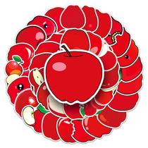 Adesivos Apple Fruit Impermeável para Grafite em Vinil (50 unidades)