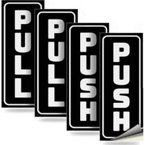Adesivos autoadesivos de advertência PULL and PUSH 8 unidades/lote Adesivos autoadesivos de advertência PULL and PUSH 8 unidades/lote