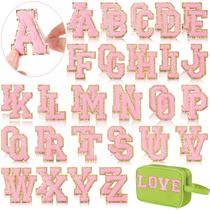 Adesivos autoadesivos de letras de chenille WILLBOND A-Z 52 unidades Adesivos autoadesivos de letras de chenille WILLBOND A-Z 52 unidades