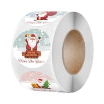 Adesivos Autoadesivos De Natal Com Tema De Papai Noel, Etiquetas De Selagem Para Decoração De