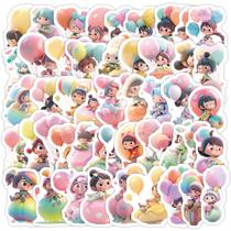 Adesivos, balão estético, 50 unidades, números e letras para N Adesivos, balão estético, 50 unidades, números e letras para N