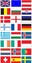 Adesivos Bandeira Europa 9 X 6 Cm 24 Unidades Adesivos Bandeira Europa 9 X 6 Cm 24 Unidades