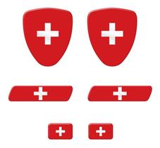 Adesivos Bandeira Suiça Emblema Escudo Placa Coluna Resinado Adesivos Bandeira Suiça Emblema Escudo Placa Coluna Resinado