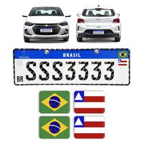 Adesivos Bandeiras Brasil E Bahia Placa Resinado - Genérico Adesivos Bandeiras Brasil E Bahia Placa Resinado - Genérico