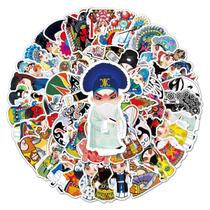 Adesivos Beijing Opera Anime Cartoon 50 unidades de PVC impermeável