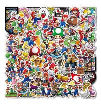 Adesivos Bimani Super Mario Bros em Vinil Impermeável x100 Adesivos Bimani Super Mario Bros em Vinil Impermeável x100