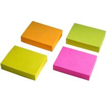 Adesivos Bloco Post-it Lembrete Fichário Marcador Grande 76x127 Cores Sortidas