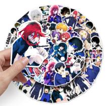 Adesivos Blues Locks Anime Cartoon 50 unidades de PVC impermeável Adesivos Blues Locks Anime Cartoon 50 unidades de PVC impermeável