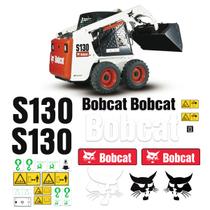 Adesivos Bobcat S130 Mini Carregadeira + Etiquetas Completo Adesivos Bobcat S130 Mini Carregadeira + Etiquetas Completo