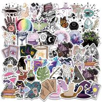 Adesivos Bohemian Witchcraft 50 unidades de vinil Witchy Aesthetic Adesivos Bohemian Witchcraft 50 unidades de vinil Witchy Aesthetic