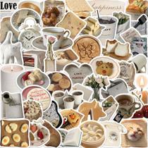 Adesivos Bread Coffee Waterproof Graffiti 50 unidades/lote Adesivos Bread Coffee Waterproof Graffiti 50 unidades/lote