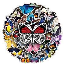 Adesivos Butterfly Insect Vinil Impermeável Graffiti 50 unidades