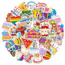 Adesivos, capacetes, saudações de aniversário, anime, impermeáveis, 50 unidades