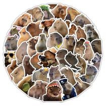 Adesivos Capybara, 60 peças para adultos e crianças, vinil impermeável